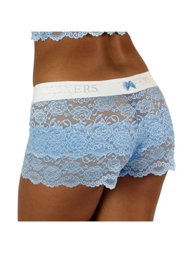 Lace Light Blue Boxers