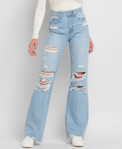 90s Vintage Distressed Flares