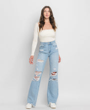 Load image into Gallery viewer, 90s Vintage Distressed Flares