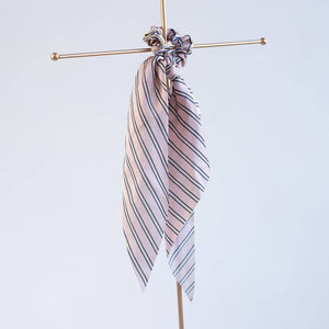 Hair Scarf in Pink Stripe