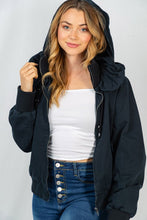 Load image into Gallery viewer, Tuck-Away Hood Bomber Jacket