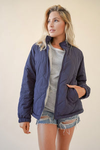 Sherpa Lined Quilted Jacket