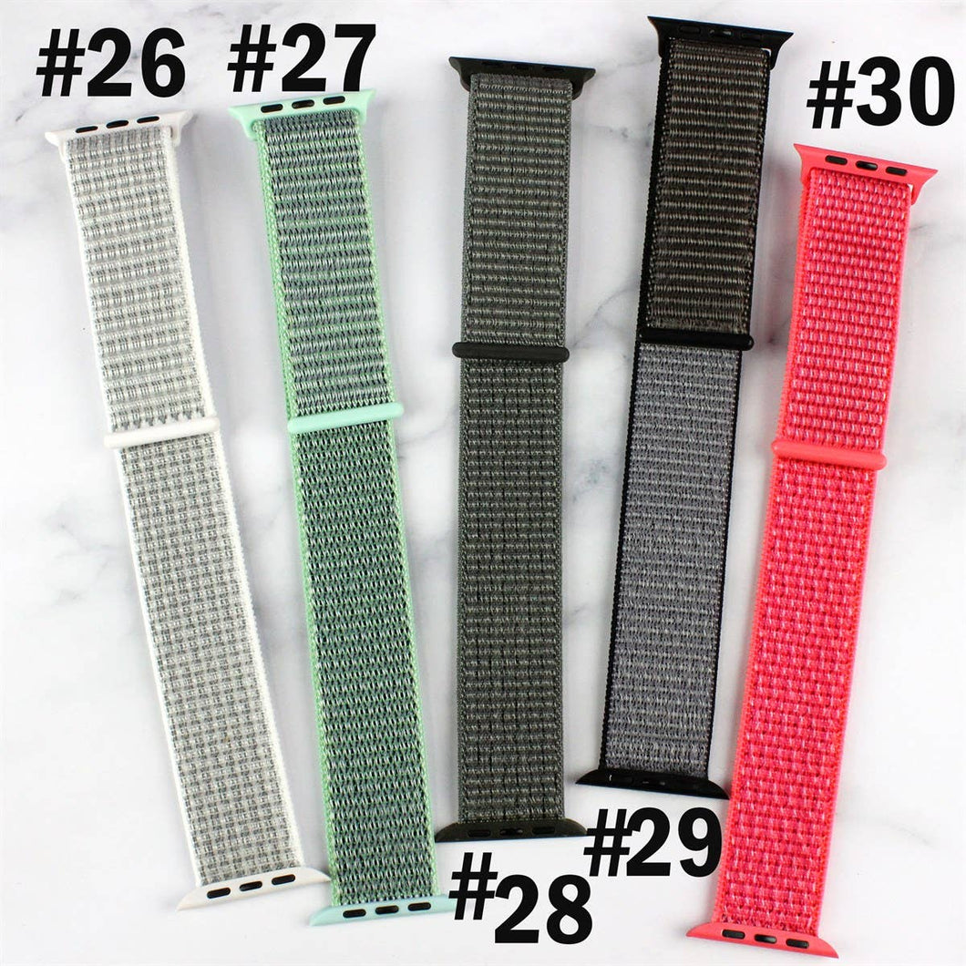 Nylon Apple Watch Breathable Weave Sports Loop Bands