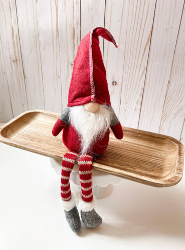 Gnome-Red Stripe Long Legs-Christmas Gnome