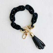Load image into Gallery viewer, Chain Link Bangle Keychain | Boho Acrylic Wristlet Key Ring