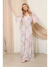 Load image into Gallery viewer, Boho Tie-Back Maxi Dress
