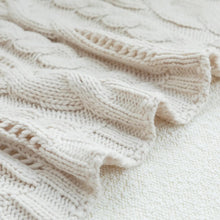 Load image into Gallery viewer, Cable Knit Throw Blanket