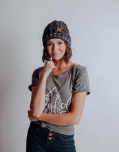 Load image into Gallery viewer, Heathered Black Cuffed Beanie