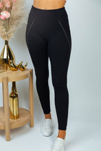 Load image into Gallery viewer, Stretch Leggings - Pinstripe Detail