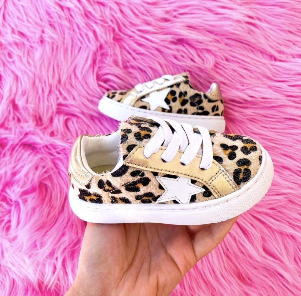 Kids Leopard Sneakers
